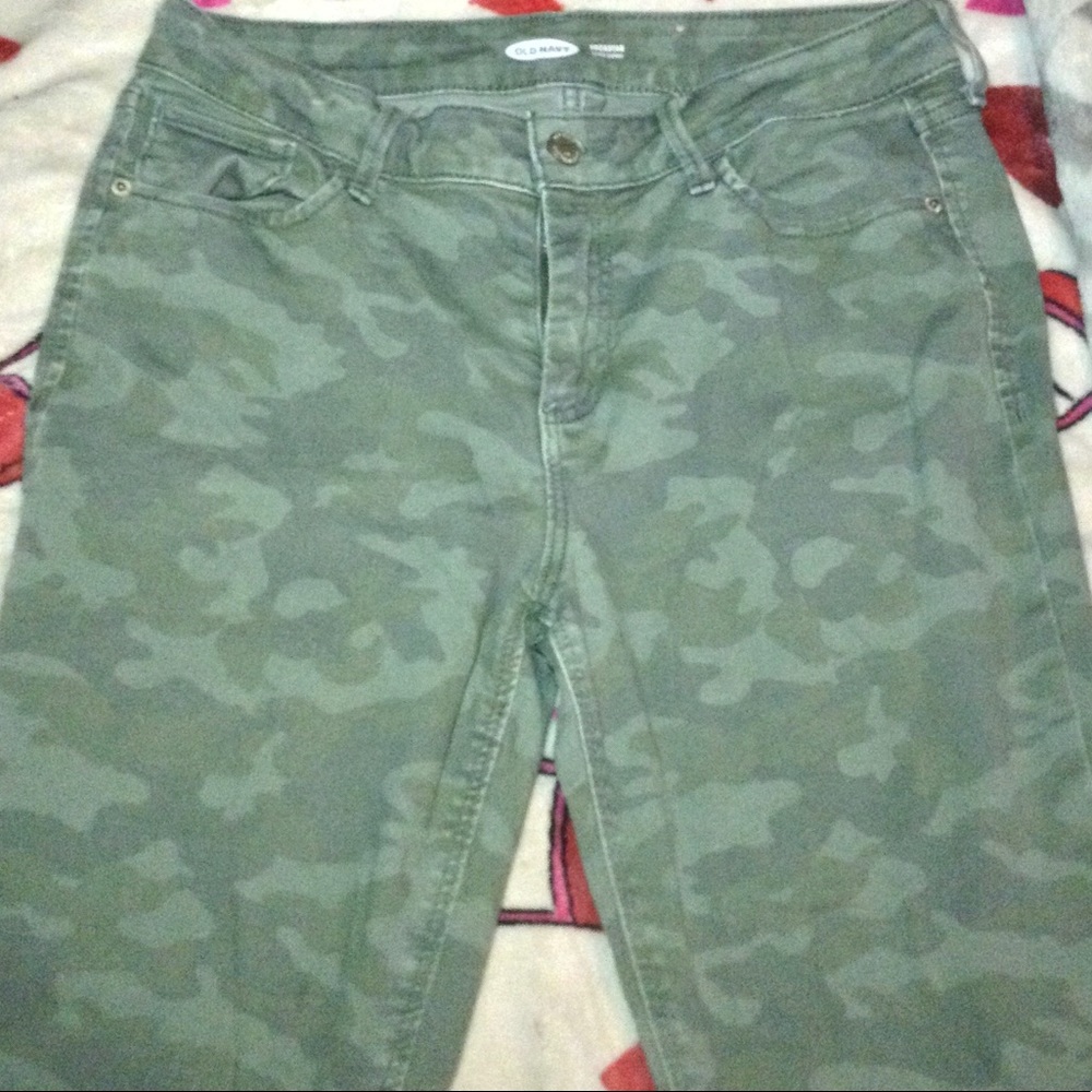 Camo colored jeans